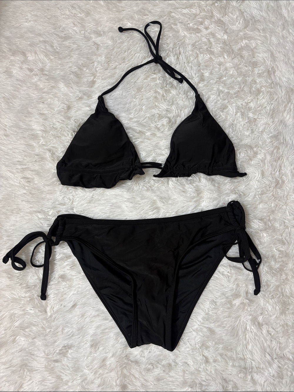 Century Star Black 2 Piece Bikini Swim Set New Size M